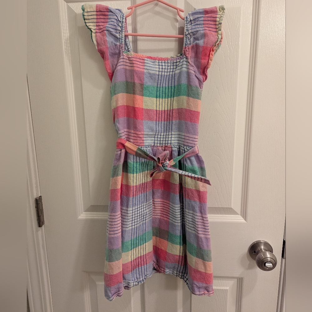 Girls GAP Pink and Blue Striped Dress